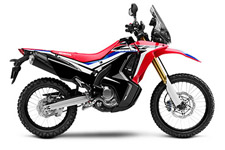 New 2017 HONDA CRF250L RALLY ABS BLACK / RED / WHITE The CFR250L family of bikes has two great options this year. First, there’s the standard model, with minimal bodywork and a slightly lower seat height. Then there’s the CRF250L Rally, with Rally-style bodywork and features along with more suspension travel and a slightly taller seat height. They both share the same great engine and chassis. Which one is right for you? Why not visit your Honda Dealer in person and find out?